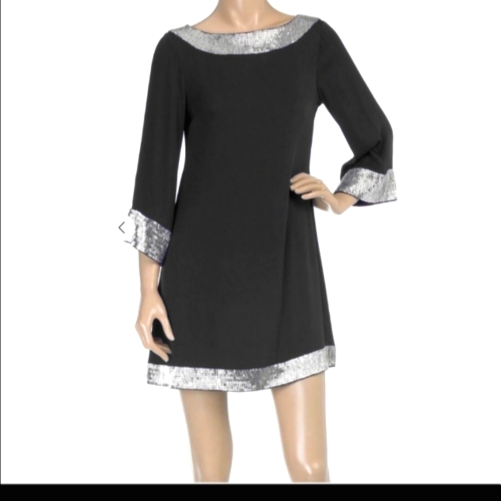 Alice + Olivia Beaded Tunic Black